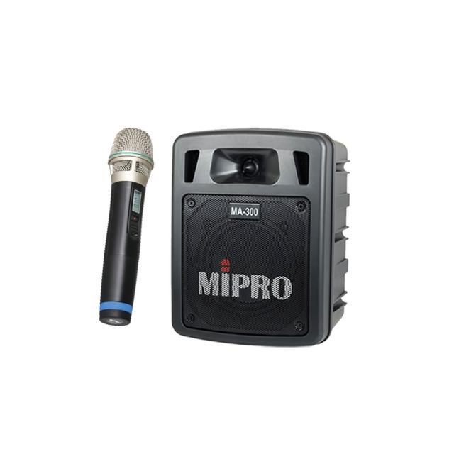 【MIPRO】MA-300+1手握麥克風32H(最新二代藍芽/USB鋰電池手提式無線擴音機)