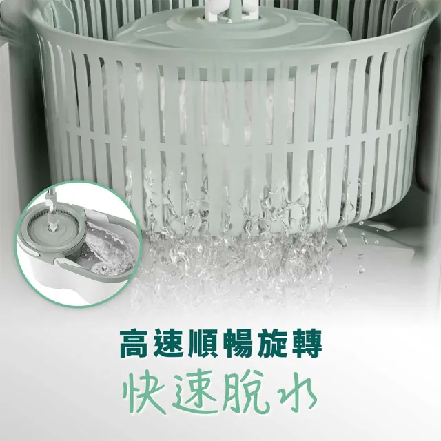 moPro會員專屬【3M】百利雙渦輪旋轉拖把NT7 (1桿1桶1布) ★布盤適用好神拖