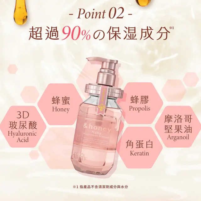 【&honey】日本原裝 蜂蜜洗髮精/潤髮乳/髮油(細軟易斷 乾燥粗硬 受損髮質 護髮乳 護髮素 護髮膜)