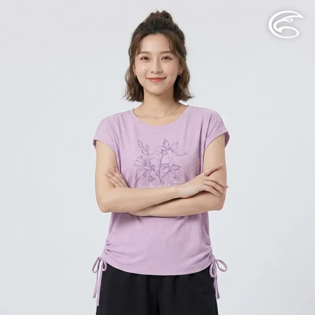 【ADISI】女輕量散熱超透氣抑菌消臭抽皺排汗衣 AL2611020 藤紫 S-2XL|吸濕排汗 快乾 防臭 輕量 T恤