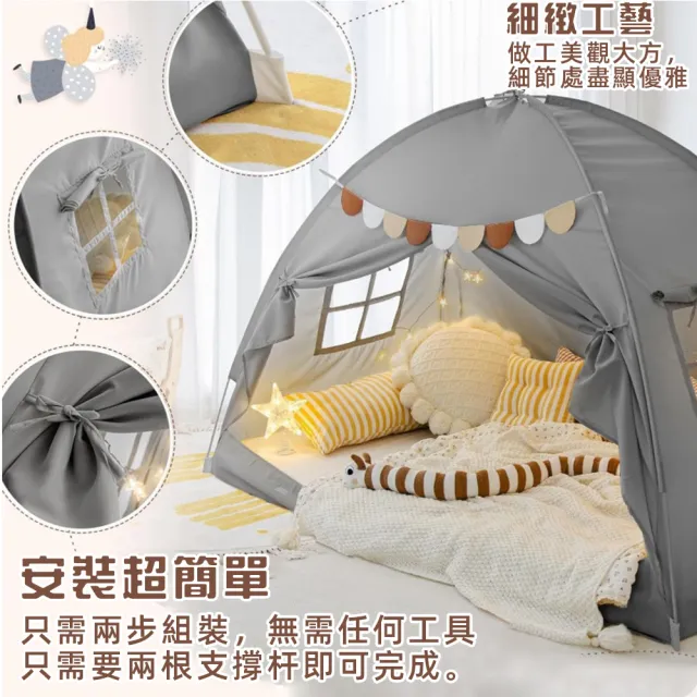 屋帳篷 透氣便攜睡眠屋 家用玩具屋 快速組裝 (帳篷、玩具城堡、屋)76.3*38.5*47.2cm