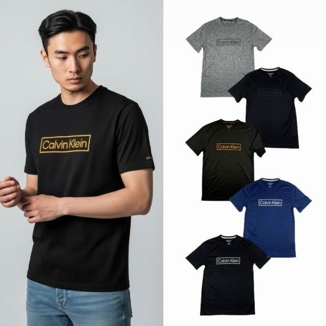【CALVIN KLEIN】方框設計 抗UV  排汗衫 防曬衣 現貨 T恤 短袖 快乾 排汗衣 CK 短T(短袖 T恤9415)