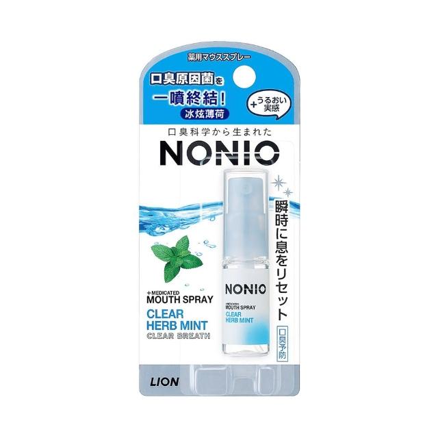 【LION 獅王】NONIO終結口氣淨涼噴劑-冰炫薄荷/清梨薄荷/澄橘薄荷(5ml/口腔噴霧/口腔噴劑)