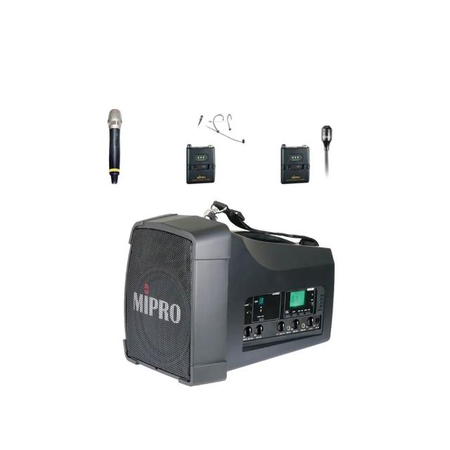 【MIPRO】MA-200 單頻道旗艦型無線喊話器5.8G (ACT-58H 配件三擇一)