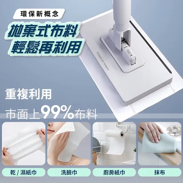 FL生活+自動除塵掃把一秒夾超值組