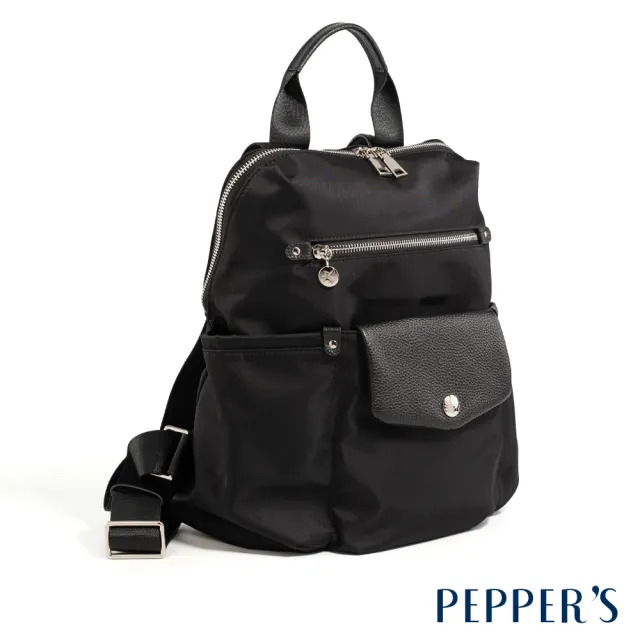 【PEPPER’S】雙11 PEGASUS 尼龍袋鼠子母後背包 - 米卡其/霧灰紫/簡約黑(後背包 尼龍 女包)