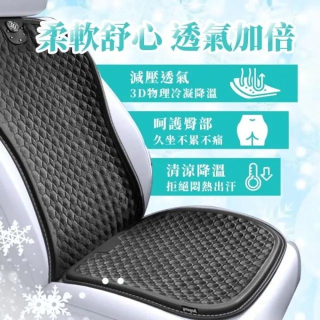 【享屋】汽車涼感靠墊(汽車涼墊 涼感坐墊 汽車椅墊 凝膠坐墊 透氣坐墊 椅墊坐墊 汽車座墊 通風坐墊)