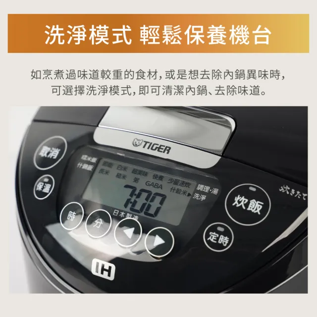 【TIGER 虎牌】MOMO專售*6人份*日本製IH高火力多功能電子鍋(JPW-H10R)