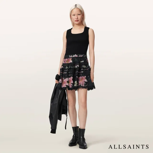 【ALLSAINTS】ZORA 印花短裙 W056RE(常規版型)