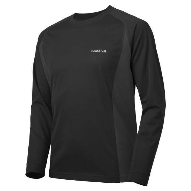 【mont bell】Cool L/S T男款排汗長上衣 1114629BK黑 NV海軍藍 LGY淺灰 BGN藍綠 OG橘