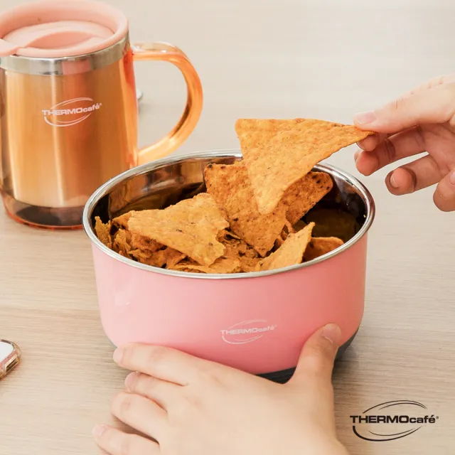 【THERMOcafe 凱菲】超值4入 不鏽鋼多功能隔熱碗1200ml TC-BOWL