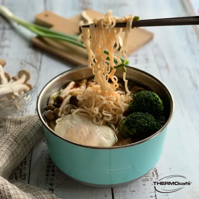 【THERMOcafe 凱菲】超值4入 不鏽鋼多功能隔熱碗1200ml TC-BOWL