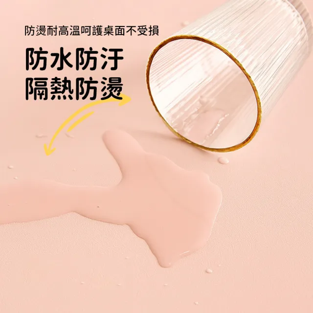 【SUNORO】大尺寸皮革桌墊 滑鼠墊 餐墊 防水抗油防汙 精準光學滑鼠通用 防滑底面 耐高溫隔熱 40x100cm