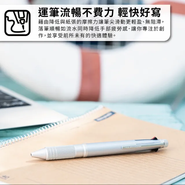 【uni】JETSTREAM 合金版 4+1多機能溜溜筆 MSXE5-2000A-05 (0.5mm)