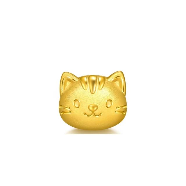 【點睛品】Charme Mini 貓咪 黃金串珠(5月新品)