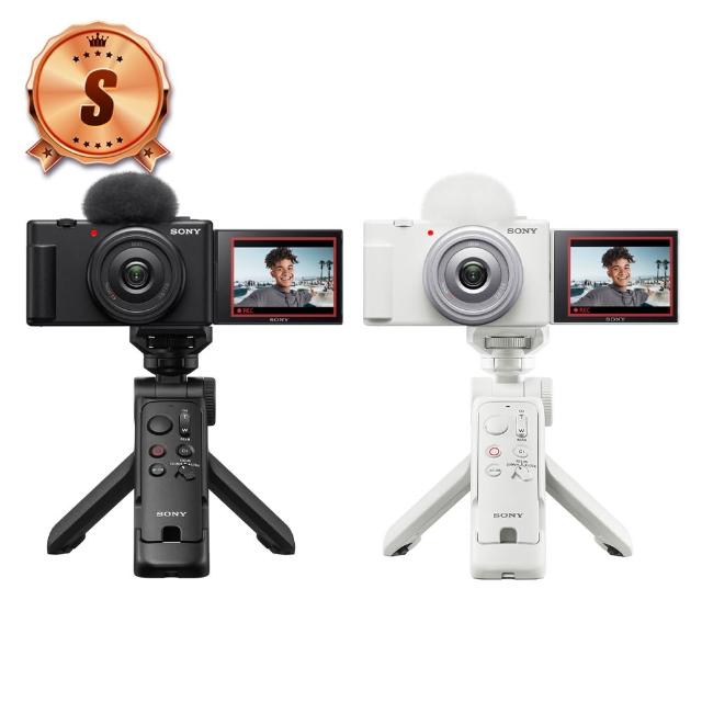 【SONY 索尼】S級福利品 ZV-1F Vlog 數位相機 GP-VPT3手持握把組合(公司貨 保固18+6個月)