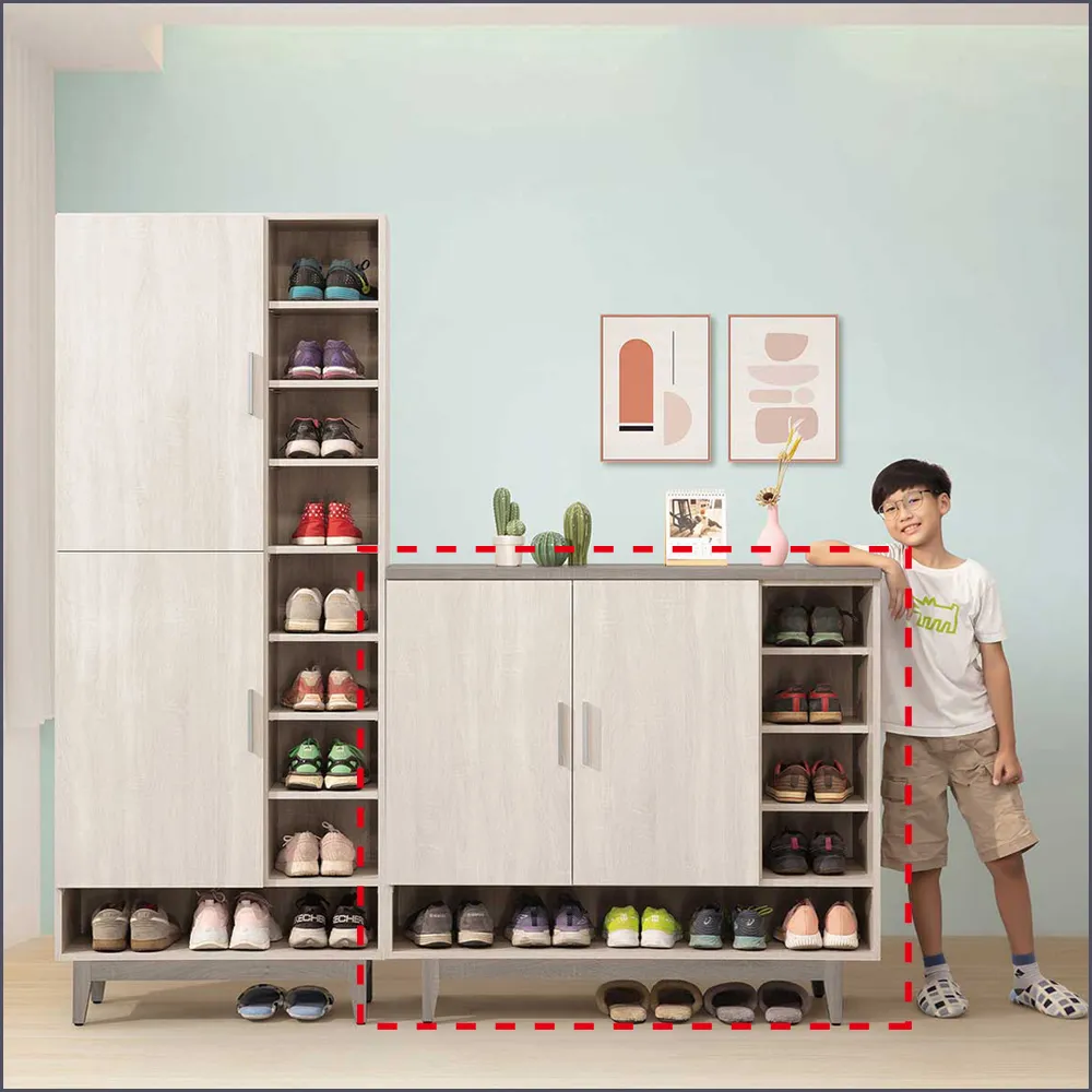 【麗得傢居】海芋4x4尺鞋櫃 玄關櫃 收納櫃(台灣製)