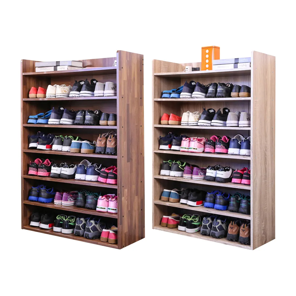 【A級家居】低甲醛附插座六層收納鞋櫃 寬81公分(收納櫃 鞋架 置物櫃)