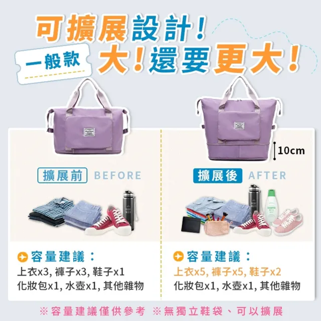 【QIDINA】雙11 4入-大容量可收納可加大多功能旅行袋-B(收納袋 行李包 單肩包 大容量包)