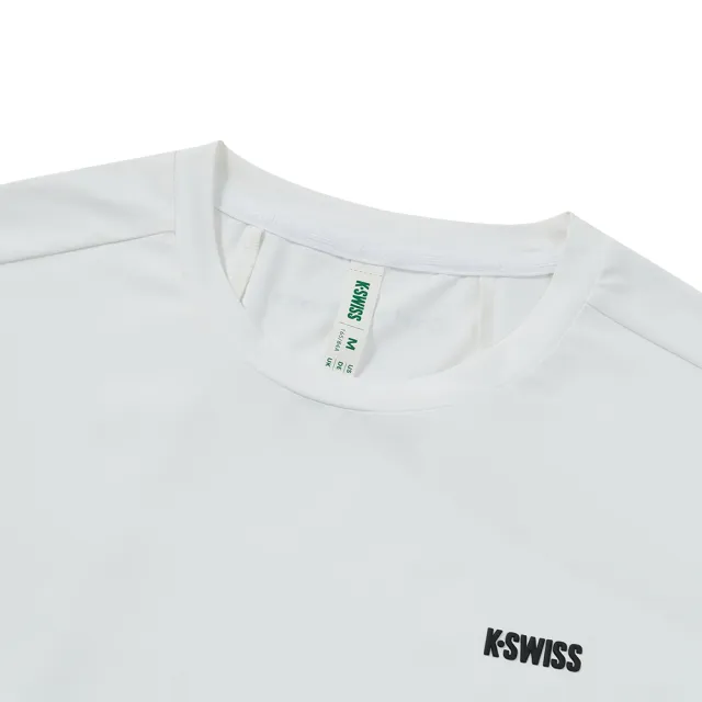 【K-SWISS】運動T恤 SHIRTKC7522WFTS52 吸濕排汗 女上衣 白色 1911665-101