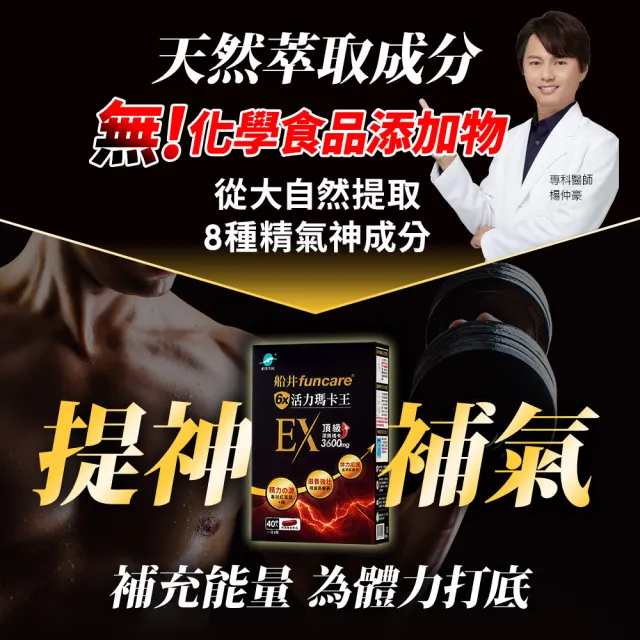 【funcare 船井生醫】6X活力瑪卡王膠囊EX40顆/盒x6