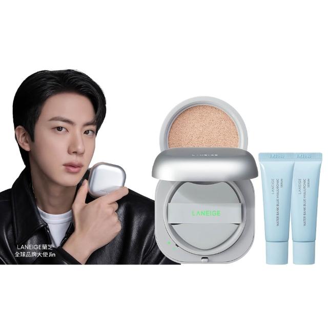 【蘭芝 官方直營】Neo型塑霧感/光感氣墊EX 15g*2(LANEIGE SPF46 PA++ / 1盒2蕊 #小方塊 遮瑕 隔離霜 防曬)