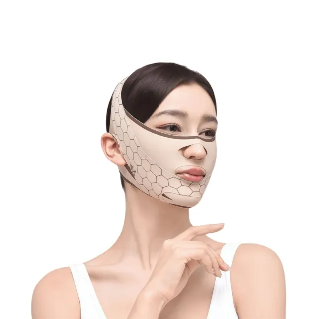 【Addme 愛戴美】瘦臉V型繃帶面罩 瘦臉繃帶 升級版（輕薄透氣 雙下巴 法令紋 提拉緊緻）