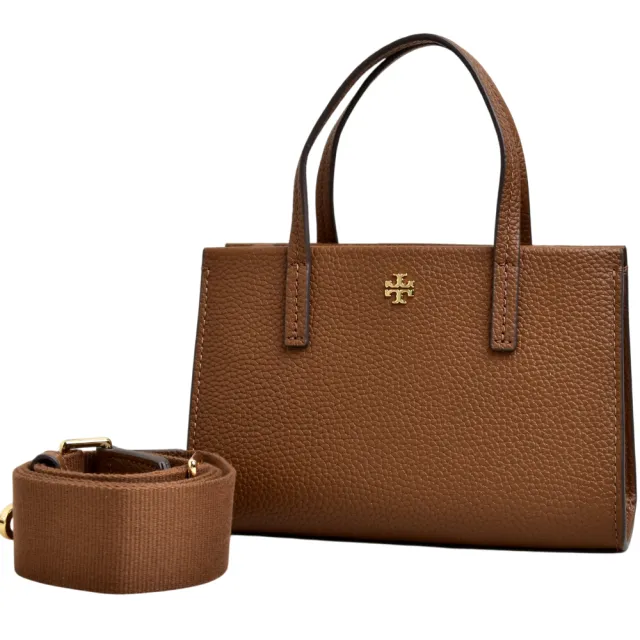 【TORY BURCH】TB BLAKE MINI TOTE荔枝紋皮革手提斜背包(多色任選)