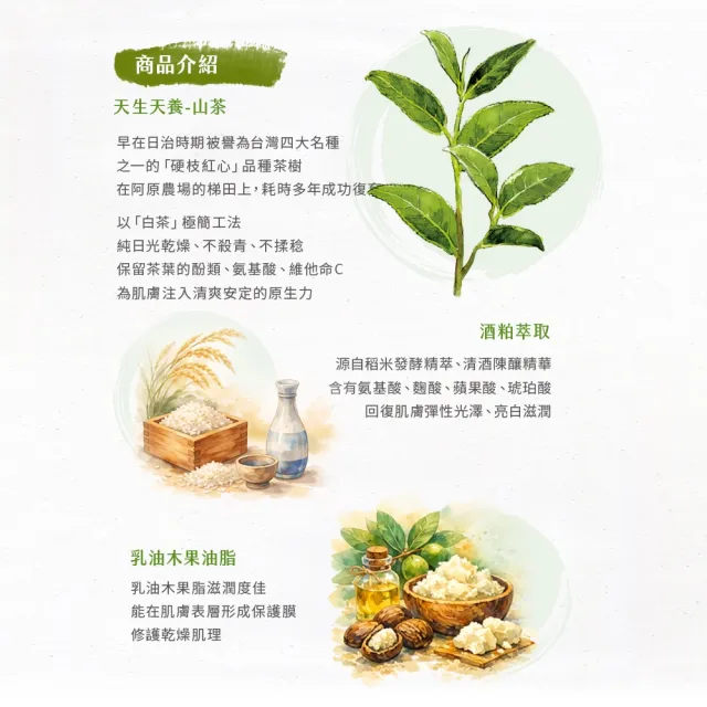 【阿原】山茶水嫩護手霜30g*2(植癒保養.山茶.水潤保濕)