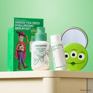 【innisfree】綠茶籽玻尿酸保濕精華禮盒 (玩具總動員限定版/補水神器)