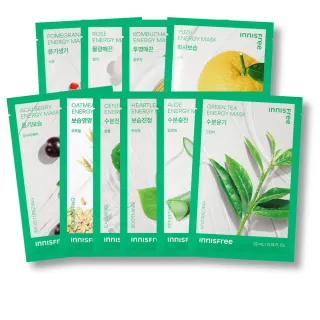 【innisfree】官方直營 我的真萃能量面膜14+4入組(保濕/舒緩/緊緻/亮白/修護 5款任選)