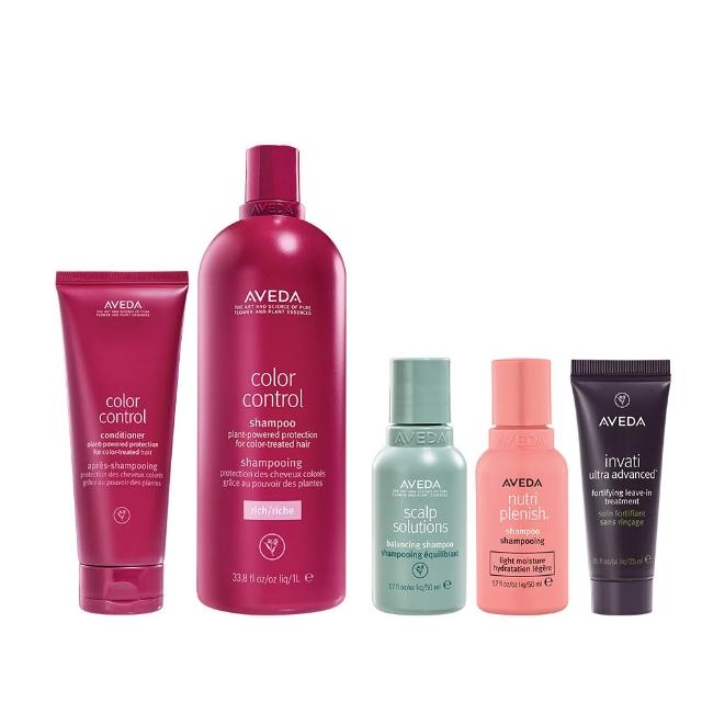 【AVEDA】護色穎采大容量組(洗髮精1000ml+潤髮乳200ml)