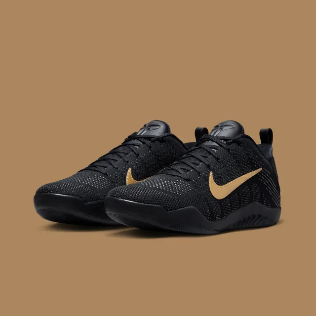 【NIKE 耐吉】籃球鞋 Nike Kobe 11 Elite Protro Fade To Black 黑色 金勾 男款 IM4260-001