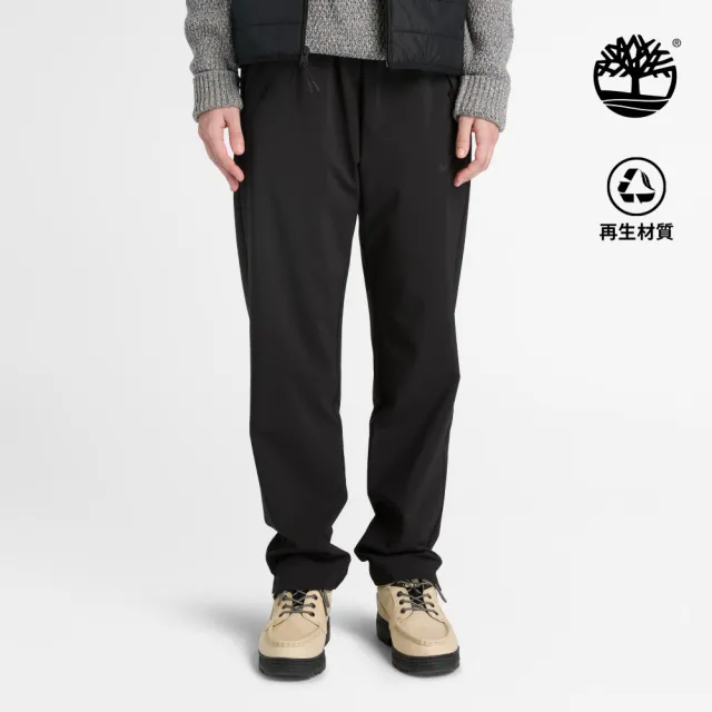 【Timberland】女款黑色快乾彈力長褲(A6KAF001)