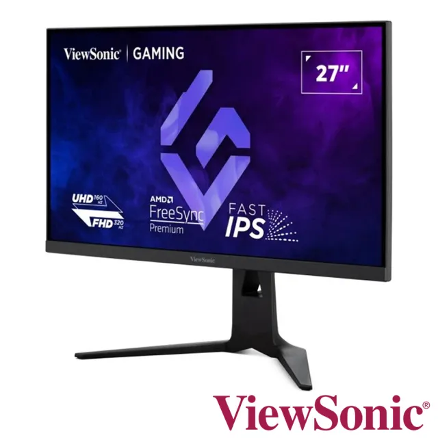 【ViewSonic 優派】XG275D1-4K 27型 IPS 4K 160Hz雙模電競顯示器(HDR/FreeSync/FHD 320Hz/0.5ms)