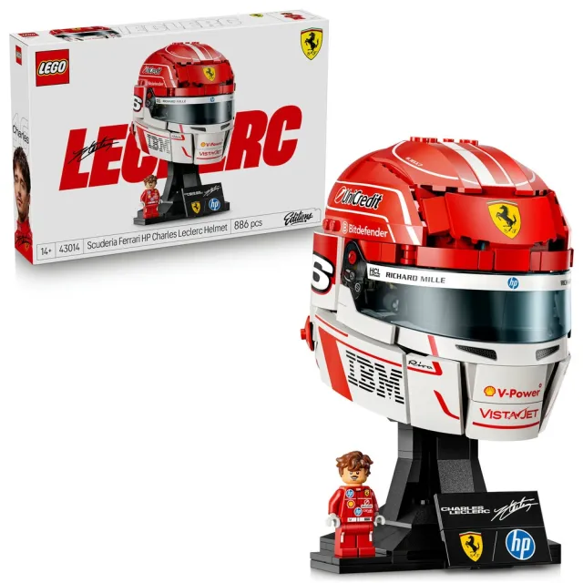 【LEGO 樂高】科技系列 42207 法拉利SF-24 F1賽車 & Editions 43014 Leclerc 頭盔