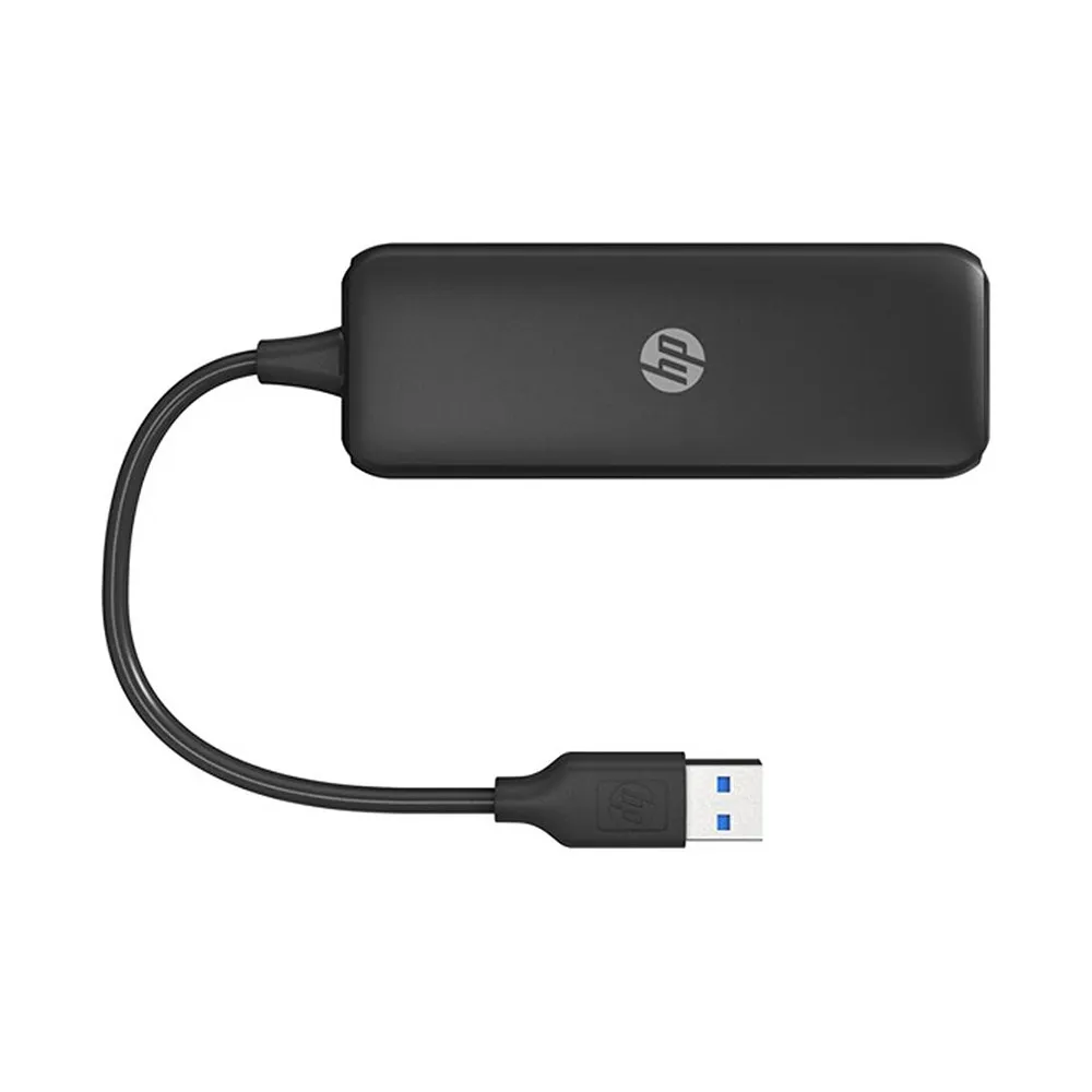 【HP 惠普】DHC-CT110(V010) USB3.0 四埠集線器/轉接器-黑色-15cm
