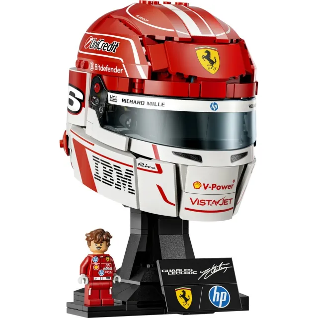 【LEGO 樂高】Editions Ferrari 法拉利 頭盔2入組 (43014 Leclerc & 43022 Hamilton)