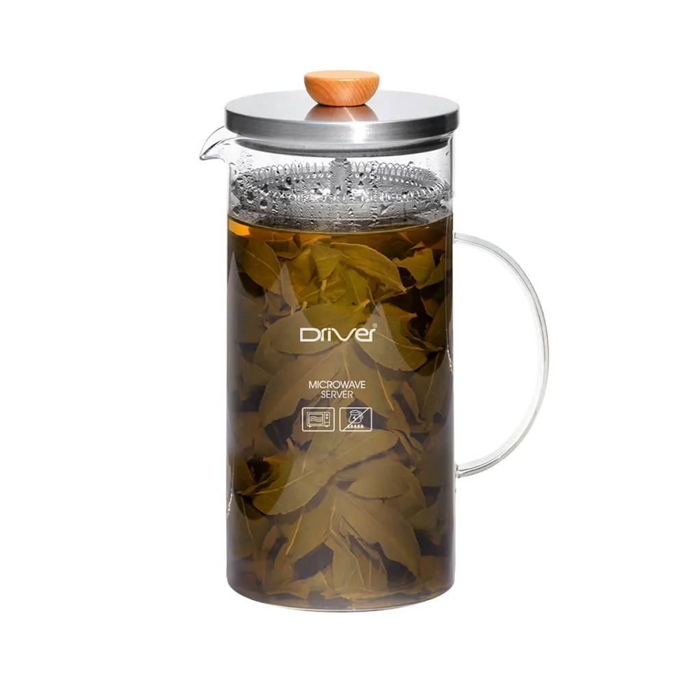 【Driver】冷熱兩用泡茶壺-1200ml(茶具 茶器 熱茶壺 沏茶壺 冷水壺 冷泡茶 耐熱玻璃壺)