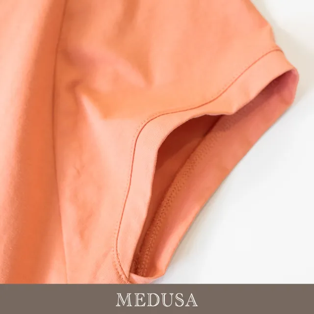 【MEDUSA 曼度莎】現貨-粉嫩橘粉多彩亮片愛心T恤（M-XL）｜短袖T恤 休閒上衣 女生T恤