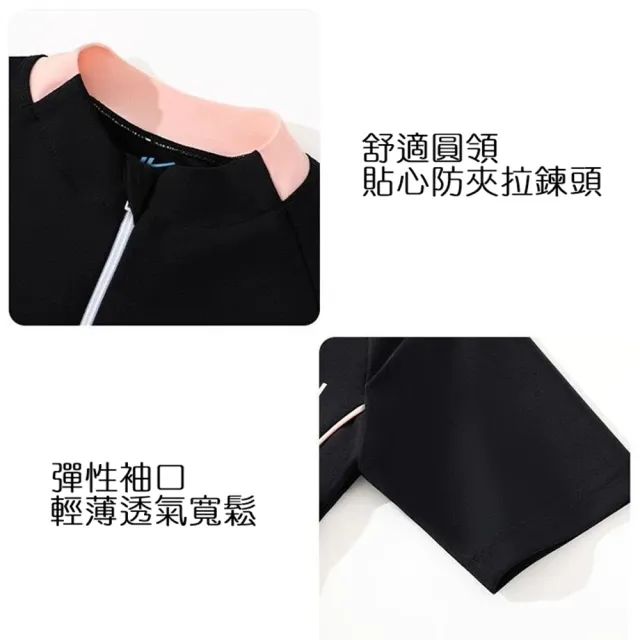 【橘魔法】大童 活潑女孩拚色前拉鍊連身泳衣 內有安全褲 薄款 青少女 兒童 童裝 女童 游泳課 學生 泳裝