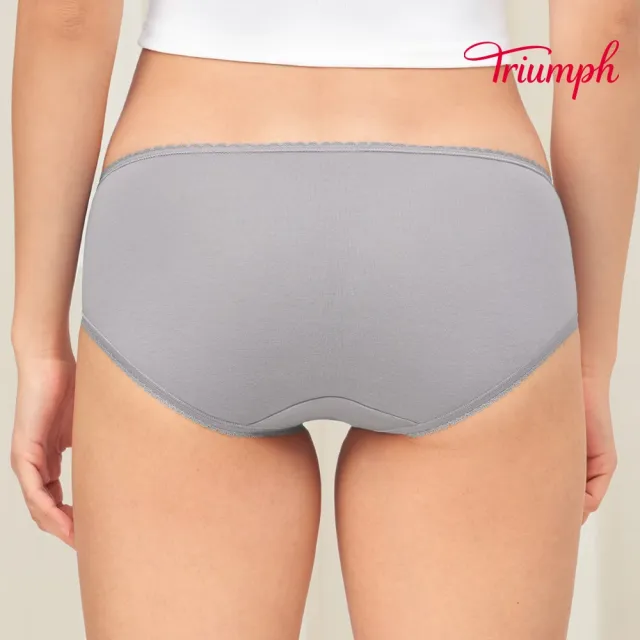 【Triumph 黛安芬】智能恆溫系列 中腰平口內褲 M-EL(柔羽灰)