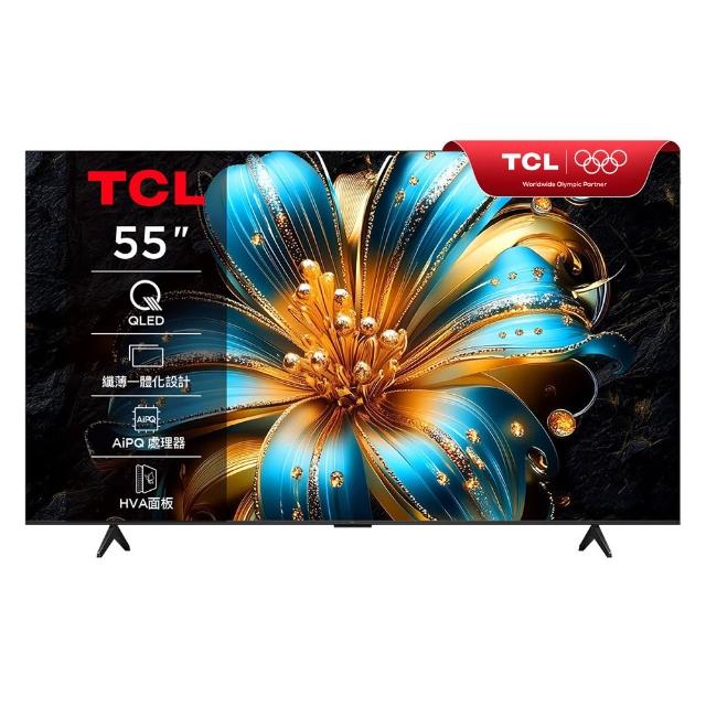 TCL 55T6C 是一款 55 吋 4K HDR 智慧電視，具備高解析度顯示與高品質音效，支援有線及無線雙頻 Wi-Fi 6 網路，提供更穩定的串流體驗。超薄邊框設計，讓視覺效果更沉浸，適閤家庭娛樂與多媒體使用。內建智慧系統，可串流串流影音、遊戲、應用程式，並支援語音控制與多螢幕互動功能。