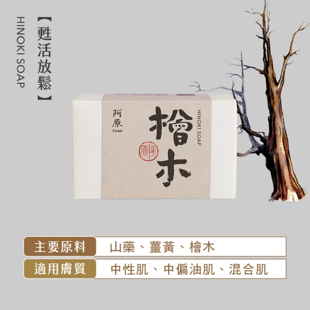 【阿原】送心禮-光明禮盒(檜木皂115g+檸檬皂115g+洗新沐浴澡巾)(送禮推薦)