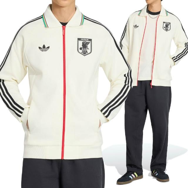 【adidas 愛迪達】Jfa A Og Jk 男款 白色 足球 世界盃 日本 拉鍊 夾克 休閒 外套 KA1514