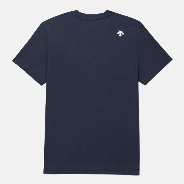 【DESCENTE】短袖上衣 男 女 中性 快排 UNI RAYBLOCK SHORT SLEEVE T-SHIRTS 深藍 SR223UTS47-DNVY