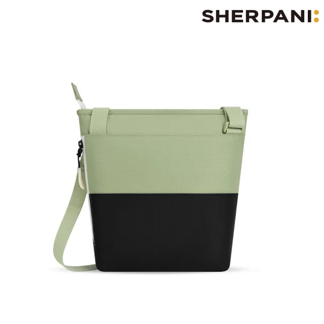 【Sherpani】雙11 RFID 防潑水多功能斜背包 26I Sadie 4L｜草綠-黑 (RFID屏蔽 撥水 附零錢包)