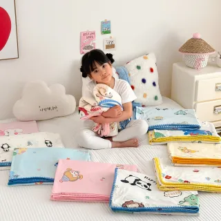【Annette】針織棉 夏季 薄被 親膚 透氣 兒童 卡通花色 午睡 嬰兒 冷氣房 吸濕排汗 柔軟 輕盈舒適