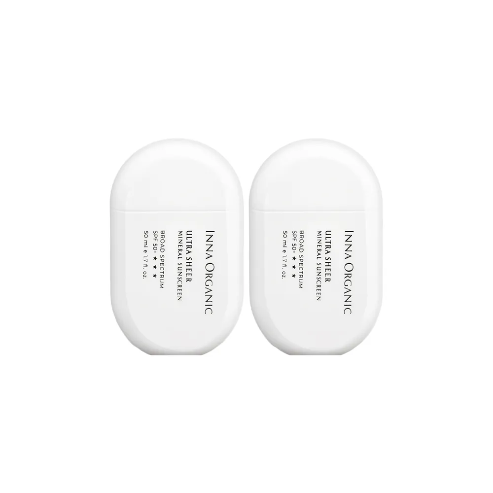 【INNA ORGANIC 童顏有機】海棠菁萃隔離防曬乳*2入組(SPF50+★★★純物理防曬)