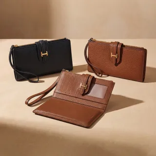【FOSSIL】Emery 真皮多功能長夾 (兩色可選)